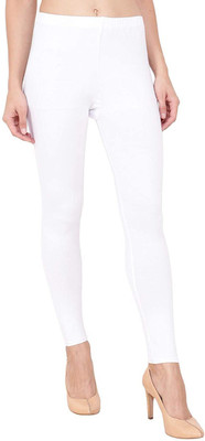 fortuner Ankle Length Western Wear Legging(White, Solid)