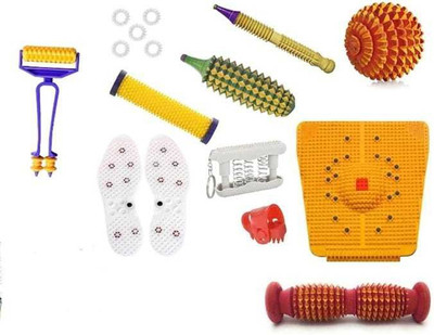 ALS enterprises 003 Acupressure Massager Tools Combo Kit for Stress and Pain Relief Massager(Multicolor)