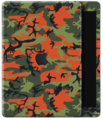 Orgic India Ipad Gen 9 Mobile Skin(Camo Green & RED)
