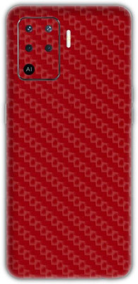 Orgic India Oppo F19 Pro Mobile Skin(Carbon Red)