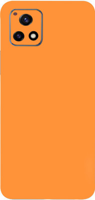 BUGGU Vivo Y72 5G Mobile Skin(Ultra Super Orange Matte Skin With High Matte Finish.)