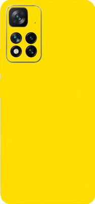 BugguSkin Xiaomi 11i 5G, Xiaomi Mi 11i 5G Mobile Skin(Ultra Super Yellow Matte Skin With High Mattte Finish.)