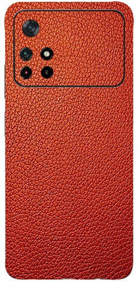 AsSkin Poco M4Pro 5G Mobile Skin(Ultra Super Red Leather Skin With High Gloss Finish).)