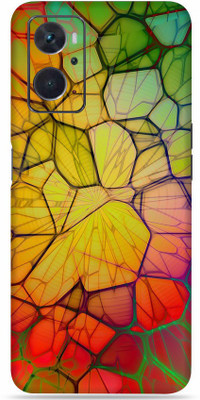 SkinoMania Oppo-K10 Mobile Skin(Multicolor Abstract)