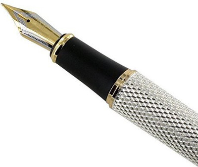 Gold Leaf Jinhao Golden Dragon Red Crystal Eyes Fountain Pen Fountain Pen(Ink Color - Multicolor)