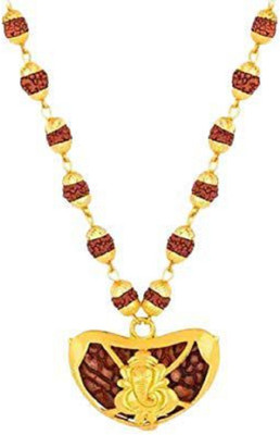 PAYSTORE Nepali Rudraksha Mala with Kaiju Ganesh Pendent Metal