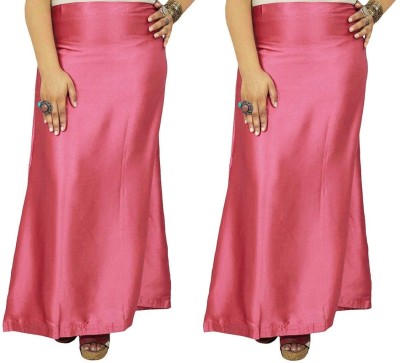 Guddan GD-1108-GajriPink-Combo Pure Satin Petticoat(Free)