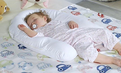 Texlux Microfibre Solid Baby Pillow Pack of 1(White)