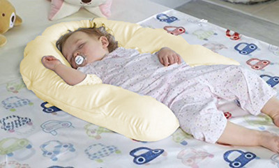 Texlux Microfibre Solid Baby Pillow Pack of 1(Beige)