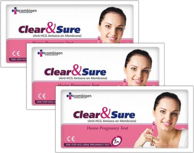 Clear & Sure Human Chorionic Gonadotropin ( HCG ) Urine Step Pregnancy Test Kit 3 Digital Pregnancy Test Kit Digital Pregnancy Test Kit(3 Tests)