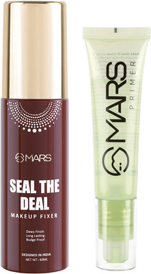 MARS Long Lasting Makeup Fixer With Healthy Glow Face  Primer  - 90 ml(Transparent)
