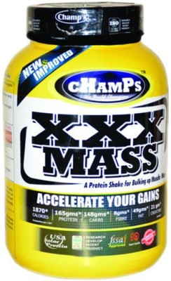 CHAMPS NUTRITION CHAMPS XXX MASS 1.8KG Weight Gainers/Mass Gainers(1.8 kg, BANANA)