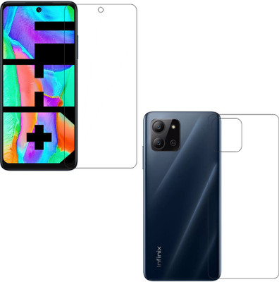 wooden craft Front and Back Screen Guard for Infinix Hot 11 2022 {Flexible}, X675, Hot 11 2022(Pack of 2)