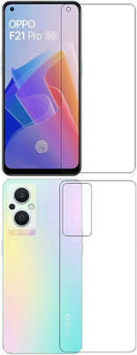 wooden craft Front and Back Tempered Glass for OPPO F21 Pro 5G {Flexible}, CPH2341, F21 Pro 5G(Pack of 2)