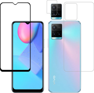 Vatsin Front and Back Tempered Glass for Vivo Y21G(Pack of 3)