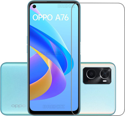 BRENZZ Tempered Glass Guard for Oppo A76(Pack of 1)