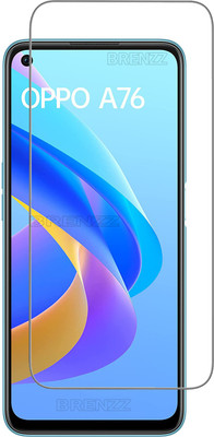 BRENZZ Tempered Glass Guard for Oppo A76(Pack of 1)
