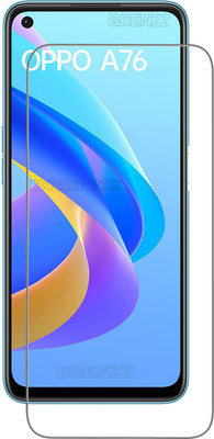 BRENZZ Tempered Glass Guard for Oppo A76(Pack of 1)