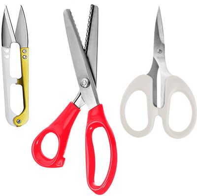KYP Fashion Zig Zag Fabric Scissor Cutter Removing Threads Tailoring Sewing Kit