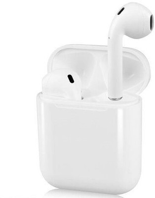 Loyal Edge i12 tws Stereo Earbuds for Super Sound Bluetooth Headset Bluetooth Headset Bluetooth(White, True Wireless)