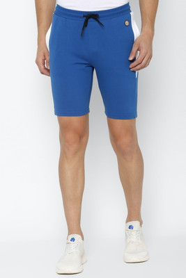 Allen Solly Color Block Men Blue Regular Shorts
