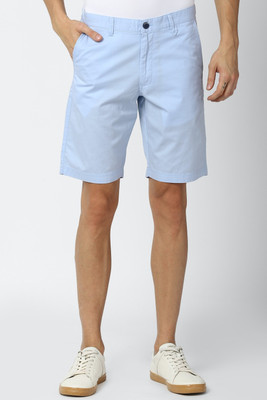 VAN HEUSEN Solid Men Blue Regular Shorts