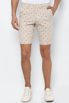Allen Solly Printed Men Beige Regular Shorts