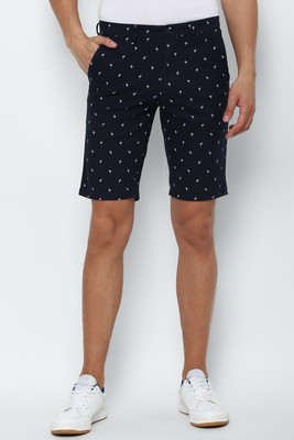 Allen Solly Printed Men Dark Blue Regular Shorts