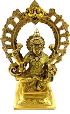ARIHANT CRAFT Hindu Goddess Lakshmi Idol Laxmi statue Maa Lakshmi Sculpture Hand Work Decorative Showpiece  -  19.5 cm(Brass, Gold, Yellow)