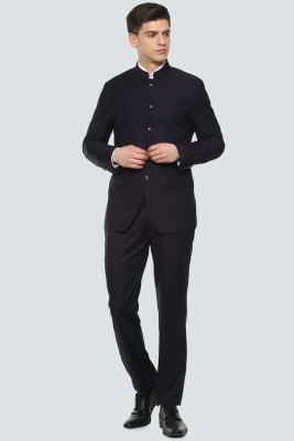 LOUIS PHILIPPE Single Breasted Textured Men Suit