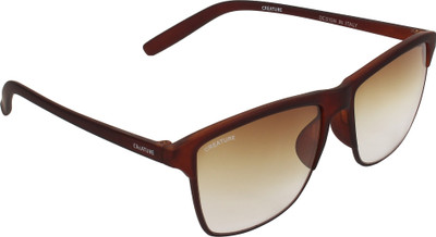 CREATURE Wayfarer, Rectangular Sunglasses(For Men & Women, Brown)