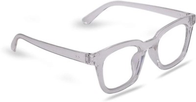 I REBEL Retro Square, Wayfarer, Spectacle  Sunglasses(For Men & Women, Clear)