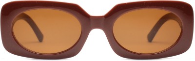 PETER JONES Retro Square Sunglasses(For Men & Women, Brown)