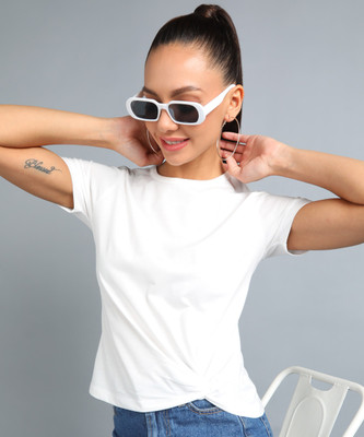 METRONAUT Casual Solid Women White Top