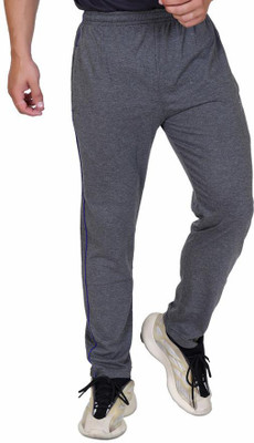 axys Solid Men Grey Track Pants
