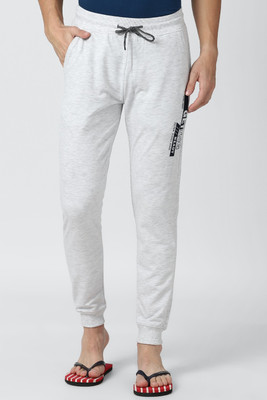 PETER ENGLAND Printed Men Grey Track Pants