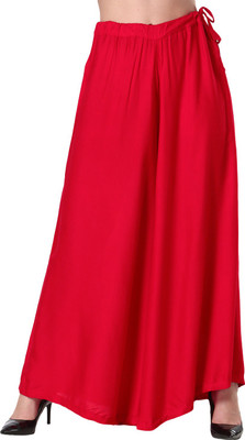 NGT Flared Women Red Trousers