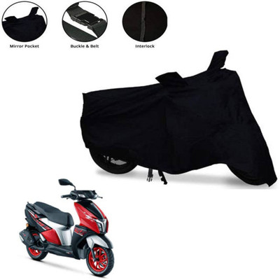 AUTOCAD Waterproof Two Wheeler Cover for TVS(NTORQ, Black)