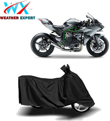 WEATHER EXPERT Waterproof Two Wheeler Cover for Kawasaki(Ninja H2R, Black)