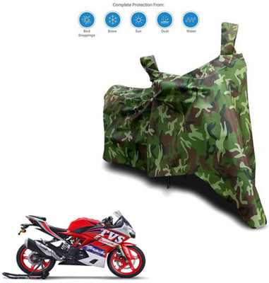 AUTOCAD Waterproof Two Wheeler Cover for TVS(Apache RTR 310 BS6, Green)