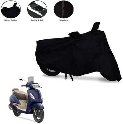 AUTOCAD Waterproof Two Wheeler Cover for TVS(Jupiter classic, Black)