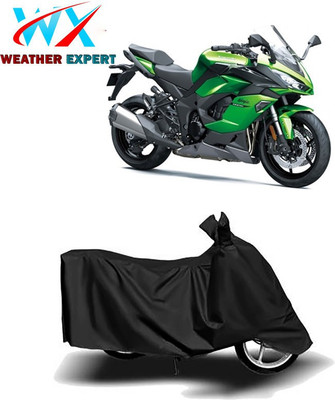 WEATHER EXPERT Waterproof Two Wheeler Cover for Kawasaki(Ninja 1000, Black)