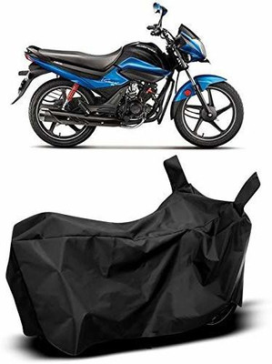 KEDIT Two Wheeler Cover for Hero(Splendor I Smart, Black)
