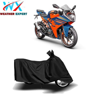 WEATHER EXPERT Waterproof Two Wheeler Cover for KTM(390 Duke, Black)