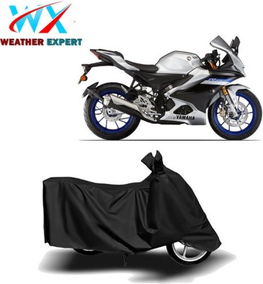 WEATHER EXPERT Waterproof Two Wheeler Cover for Yamaha(R15, Black)