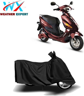 WEATHER EXPERT Waterproof Two Wheeler Cover for Hero(Electric Cruz, Black)