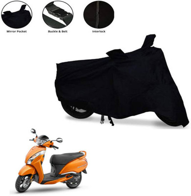 Mdstar Waterproof Two Wheeler Cover for TVS(Jupiter 125, Black)