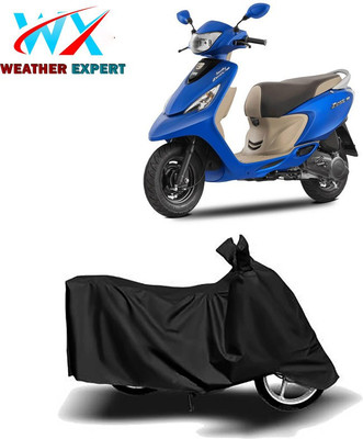 WEATHER EXPERT Waterproof Two Wheeler Cover for TVS(Scooty Zest 110, Black)