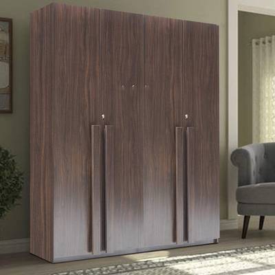 CASPIAN Wooden Almirah with Locker Hanging Space for Clothes