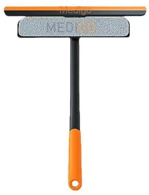 Medigo 3 In 1 Window Cleaning Brush 360 Rotatable Multi-functional Glass Wiper Home Microfibre Wet and Dry Brush(Multicolor)
